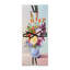 Nature morte avec des asters sur des fleurs blanches dans un vase - Horloge murale traditionnelle-224958411