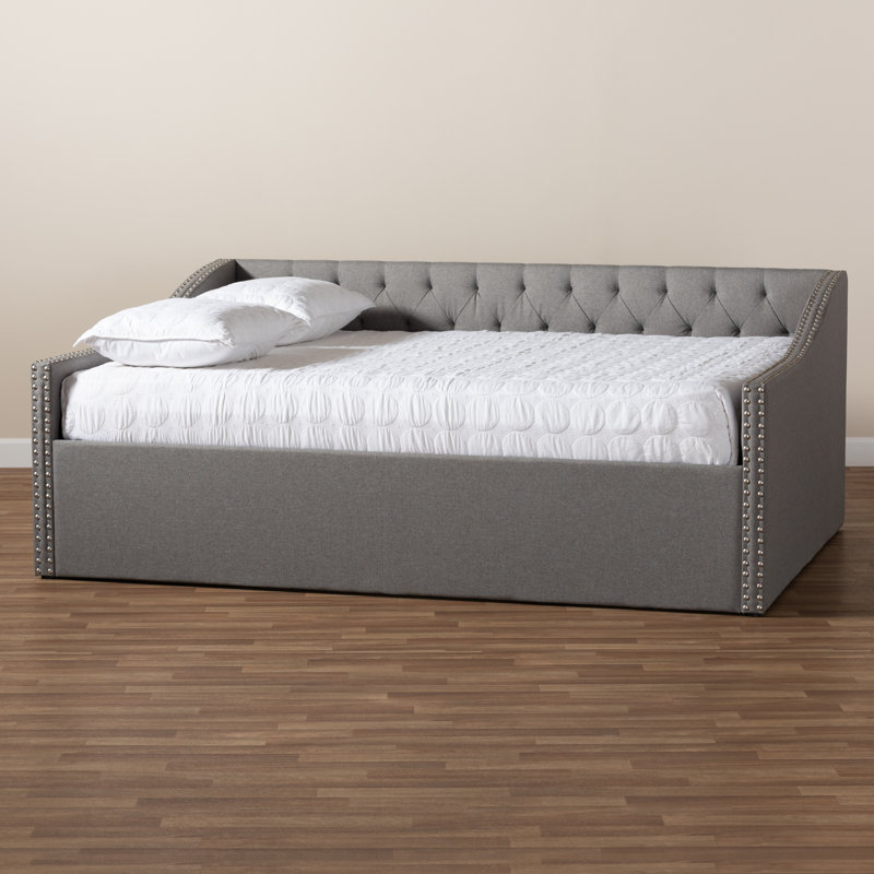 Weldon Upholstered Daybed, Light Gray, Queen