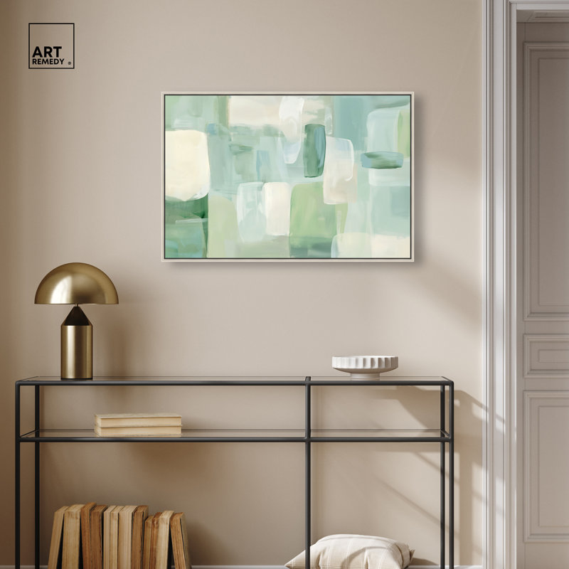 «Mint Haze II», reproduction sur toile encadrée par Art Remedy, cadre argenté, 30 x 20, H 21 po x l 31 po, Silver Frame