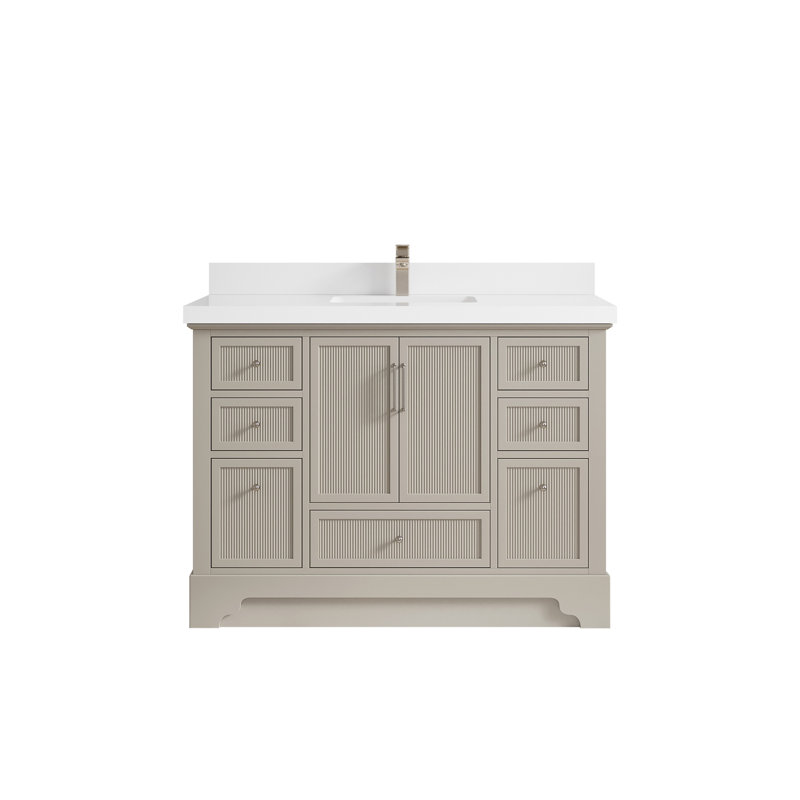 Ensemble de meuble-lavabo simple 48 po avec plateau Alys