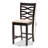 Upholstered Counter Stool with Solid Wood Frame-356188771