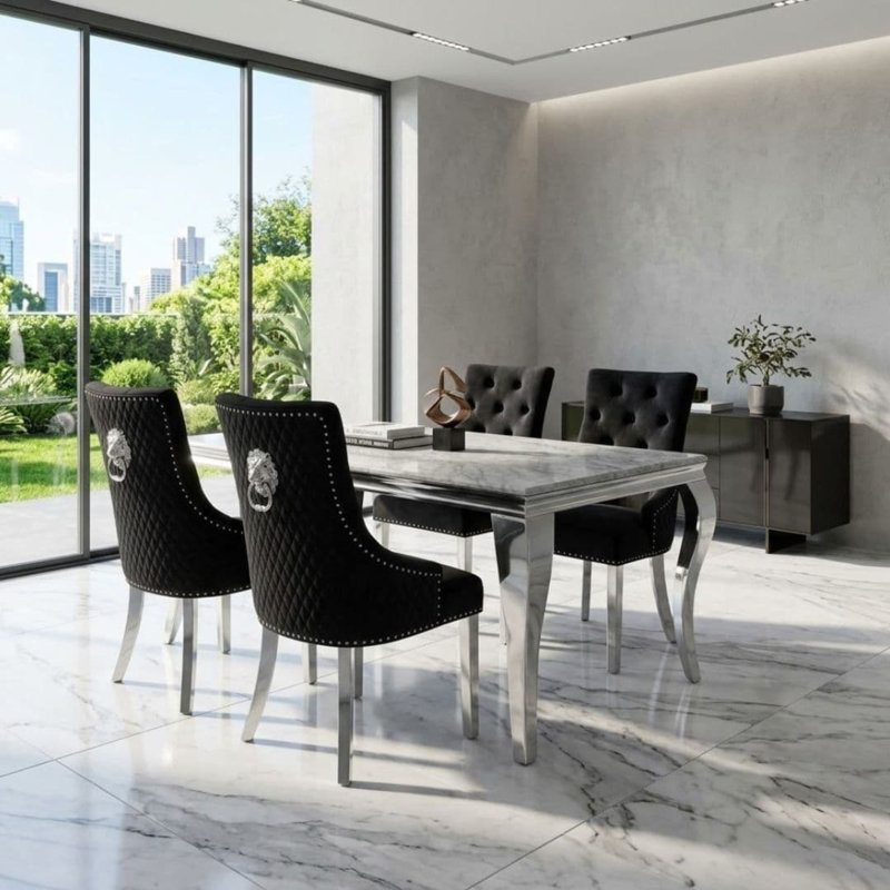 4 - Person Dining Set, Black