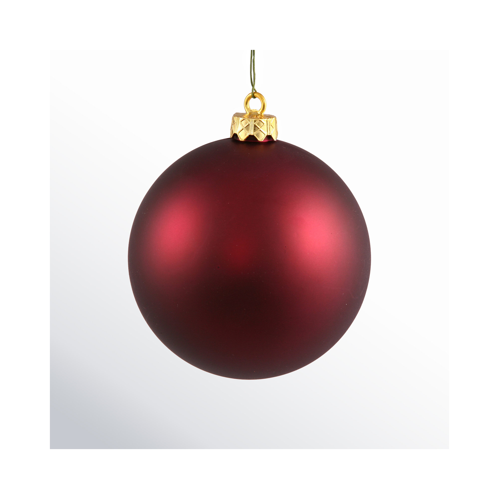 Holiday Décor Ball Ornament, Wine, 2.75" H x 2.75" W x 2.75" D