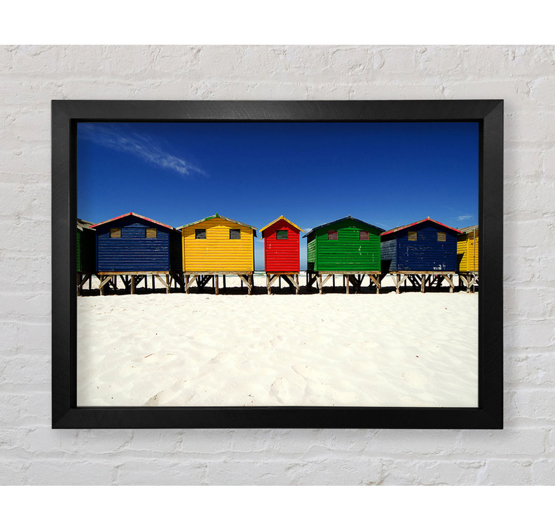 Gerahmtes Poster Beach Hut Skies