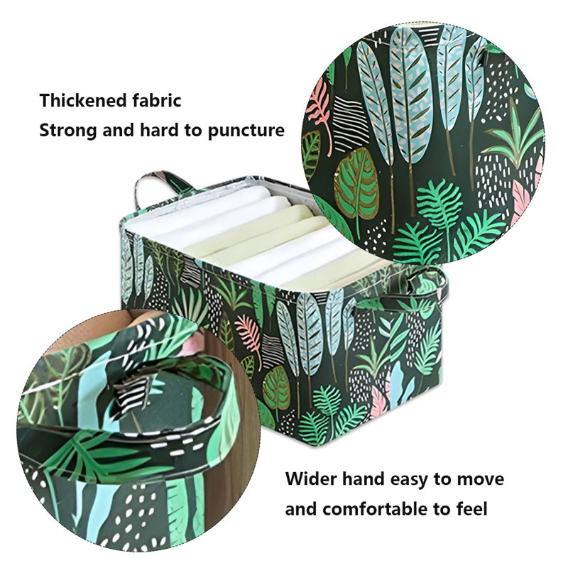 Ensemble de bacs de rangement en tissu