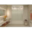 Galaxy 56 - 60 in. x 60 in. Fully Frameless Fluted Sliding Bathtub Door-422505557-432846087