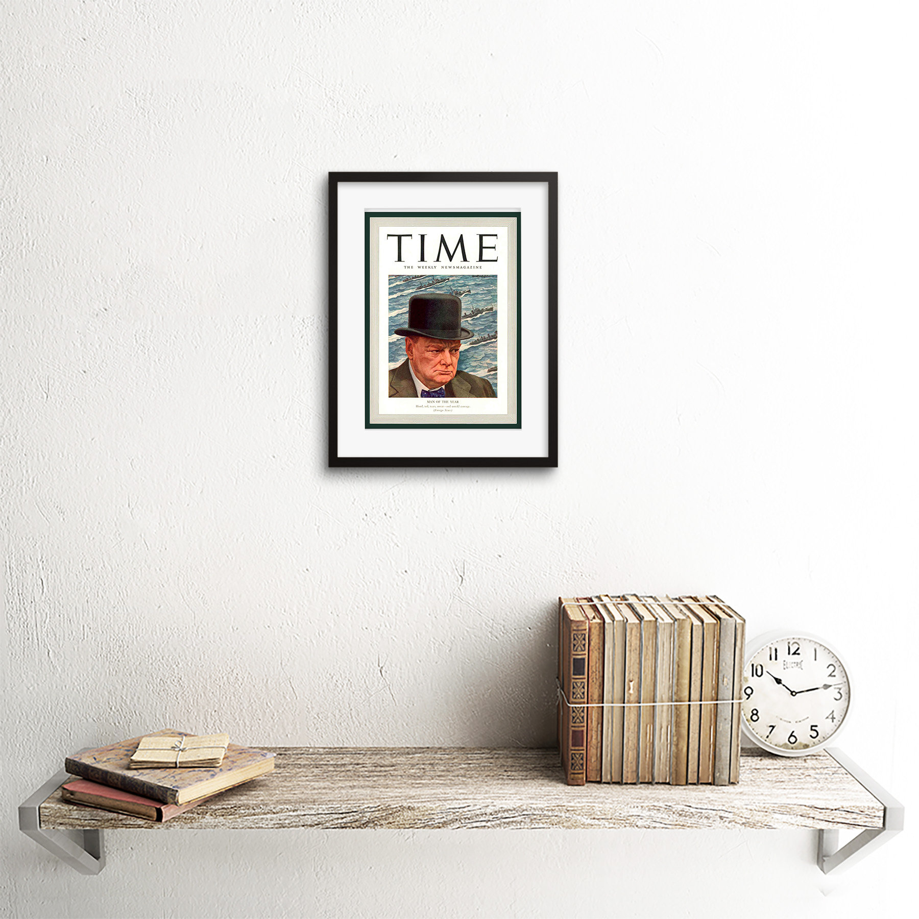 Wee Blue Coo Magazine 1941 Winston Churchill Man Year Time Framed Wall ...