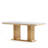Granit Unfinished Metal Base Dining Table-99841142-99841143