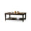 Retro Nut-Brown Solid Wood Rectangular Coffee Table