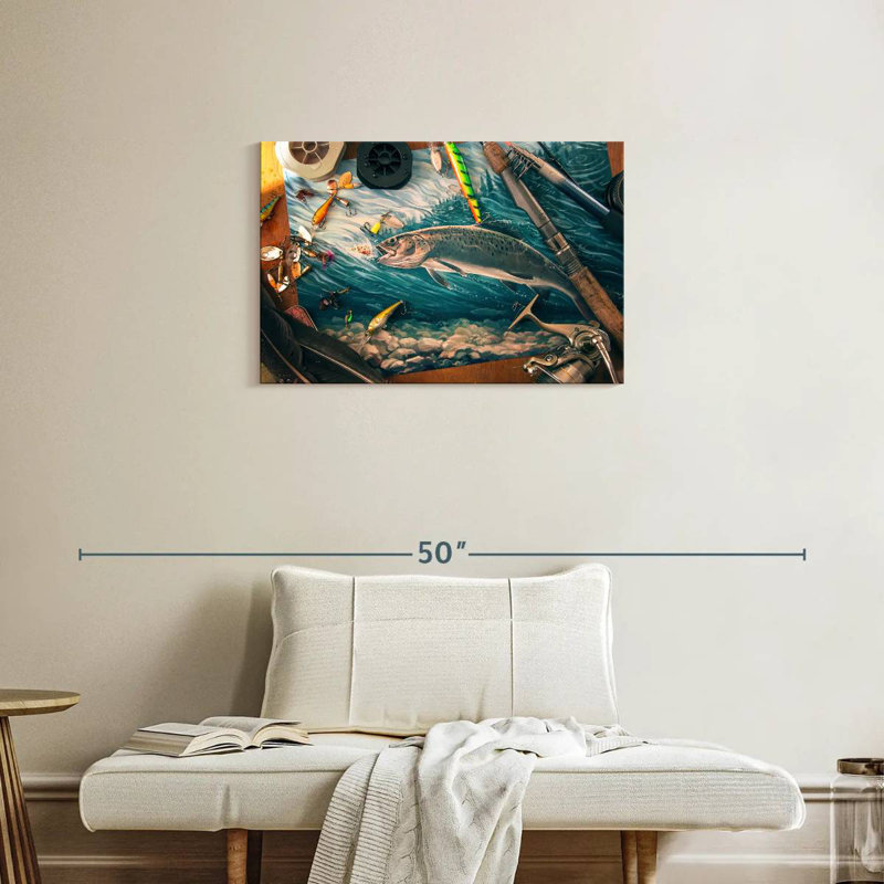 Senne All About Fishing, H 20 po x l 30 po