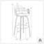 Tabouret de bar 30 po Xandot