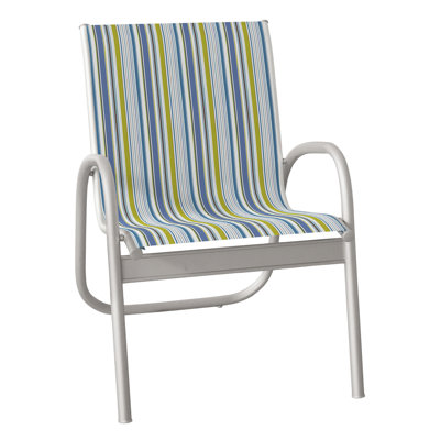 Premium All-Weather Wicker Outdoor Stacking Dining Armchair with Cushion