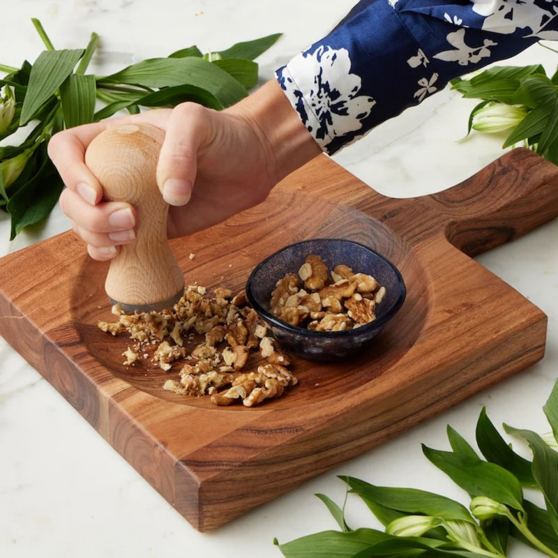 Mediterranean Nut & Seed Crusher - Beechwood