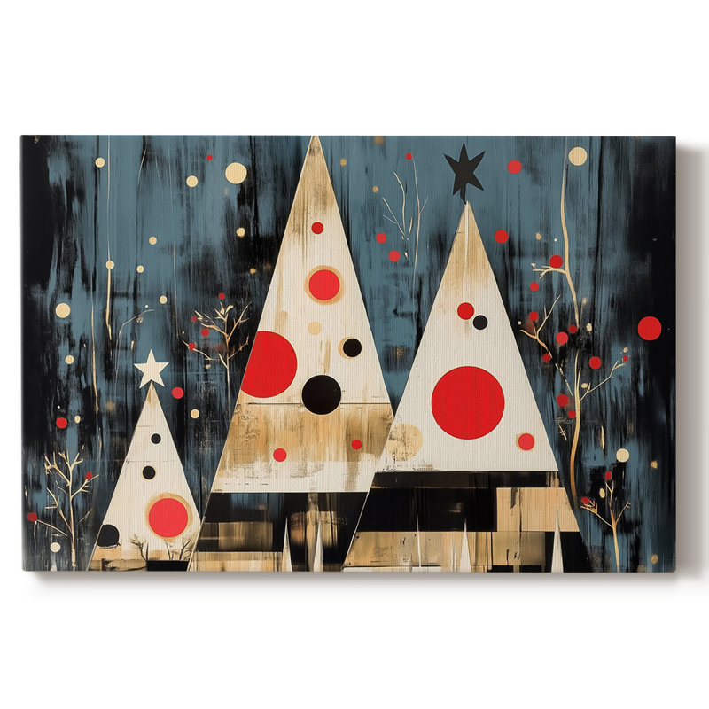 Art de Noël des Fêtes de Noël III - Toile tendue avec châssis-CLxx, H 16 po x l 24 po