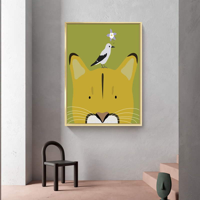 Framed Graphic Art on Canvas by Unknown, 16" H x 12" W x 1.6" D