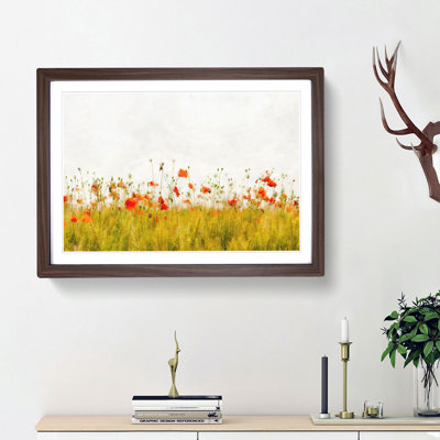Field of Poppy Flowers - Picture Frame Graphic Art Print