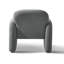 Chaise d'appoint rembourrée en chenille Morden-1046158371
