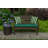 Casual Cushion Stripe Sunbrella® Fabric 1-Piece Indoor/Outdoor Square Throw Pillow, 20"W x 20"L, Maxim Forest Green-63225059-76892017