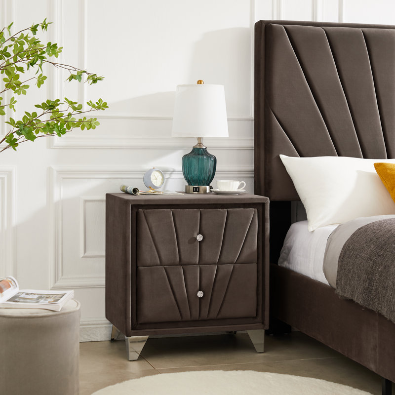 Table de chevet Juaria, Brun