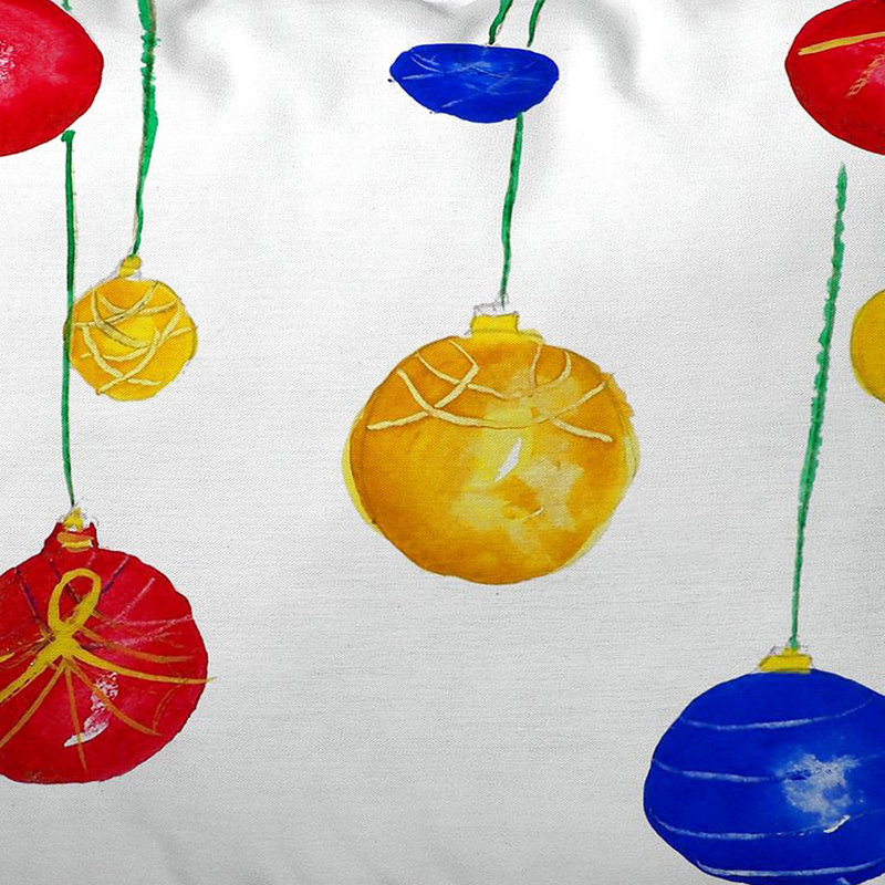 Christmas Outdoor Reversible Throw Pillow, Small