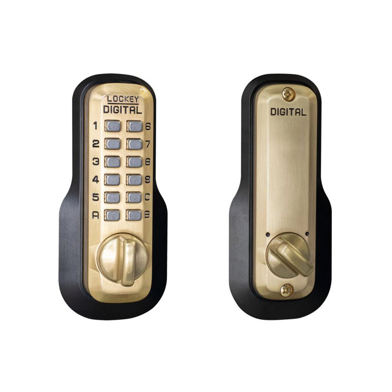 One Sided Deadbolt, Satin Brass