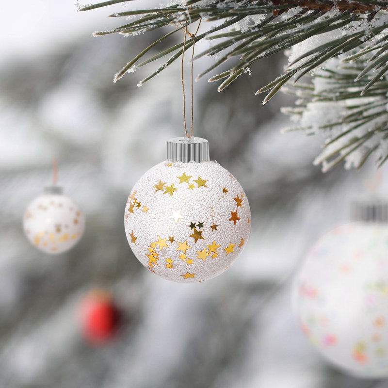 Boules de neige pour décoration d'arbre de Noël boules de Noël