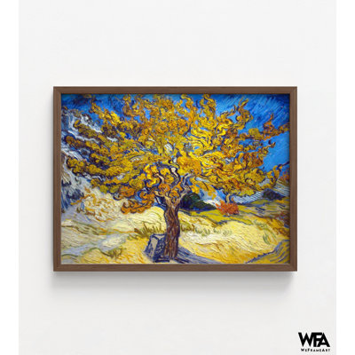 «Under the Mulberry Tree», reproduction de peinture à l'huile de Van Gogh, impression encadrée de mûrier, art de Van Gogh, art Vincent Van Gogh