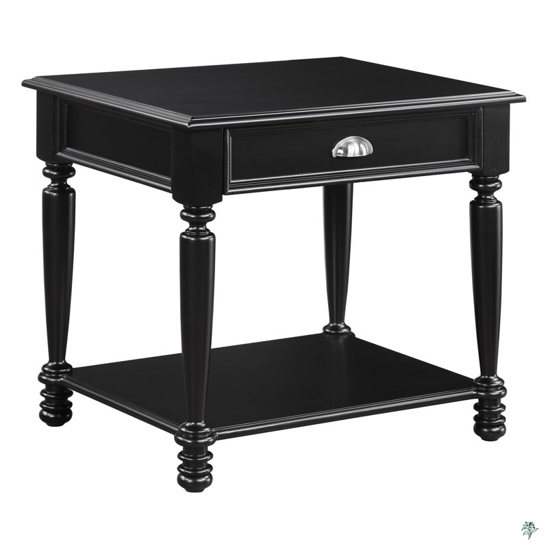 Table de bout avec tiroir et tablette inférieure