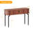 Fluted Console Table With Storage,Wood Sofa Table With Sliding Door-166894105