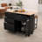 Dining Table Set With Storage Cabinet, 4 Drawers And Towel Rack-992947089