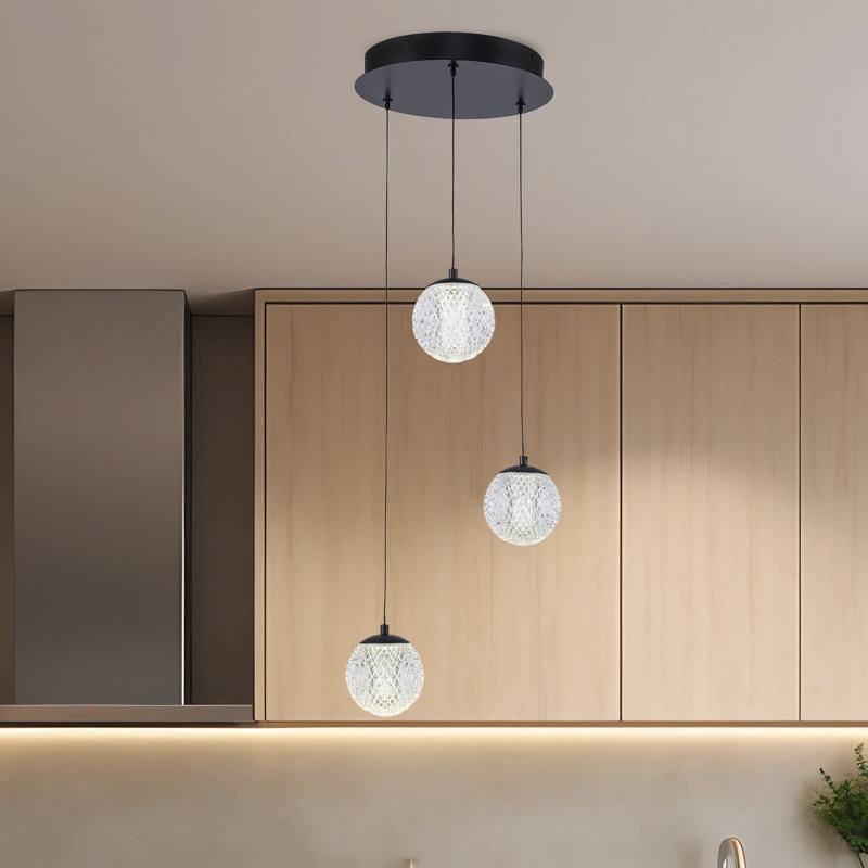 Luminaire suspendu à 3 lumières DEL Laziah
