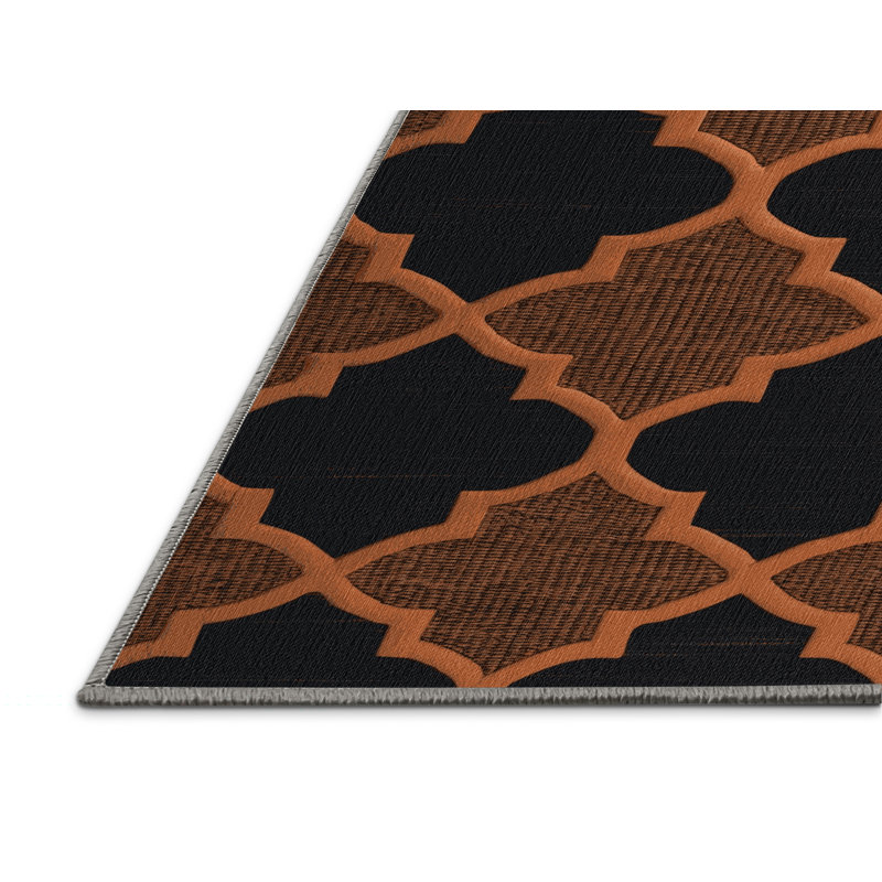 Tapis mauve lavable à la machine, Rond 6 pi