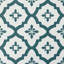 Comet Teal 30.48 x 30.48cm Self-adhesive Vinyl Floor Tiles Pack 10 (0.93sqm)