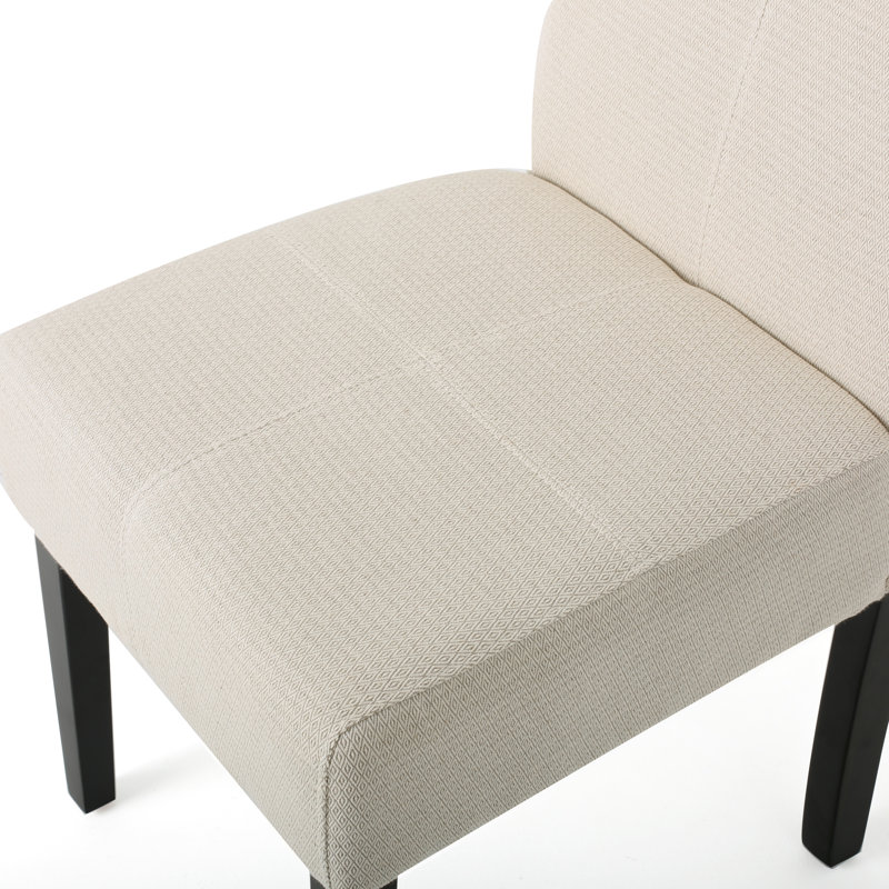 Linen Blend Dining Chair, Beige