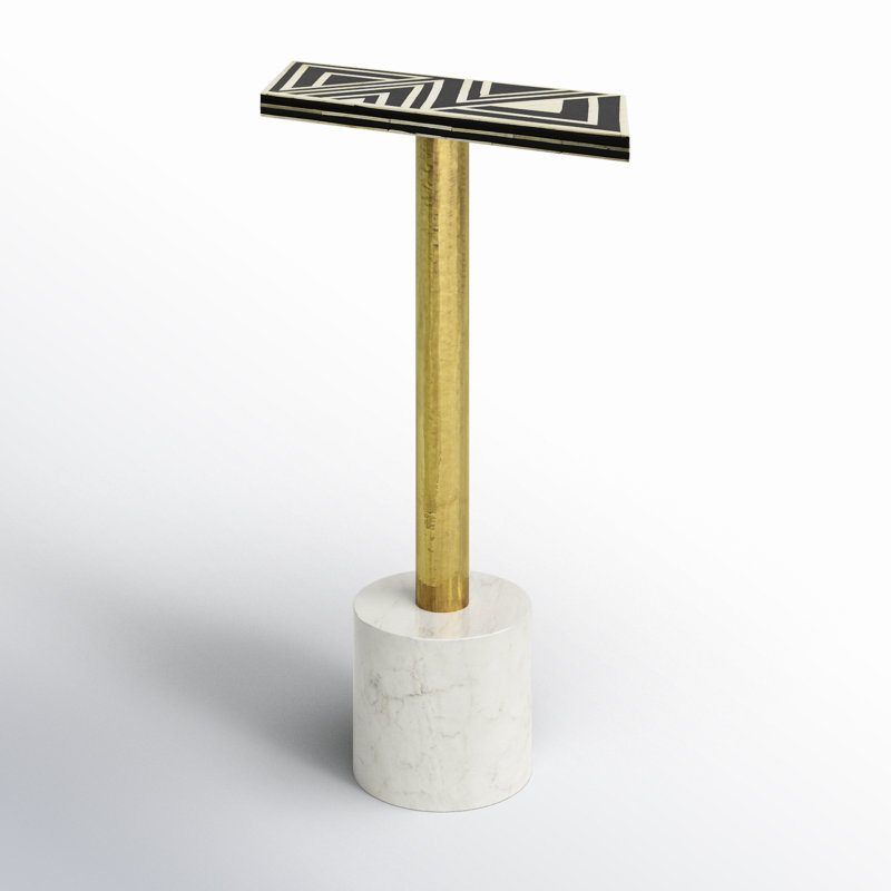 Draper Bone Inlay Side Table