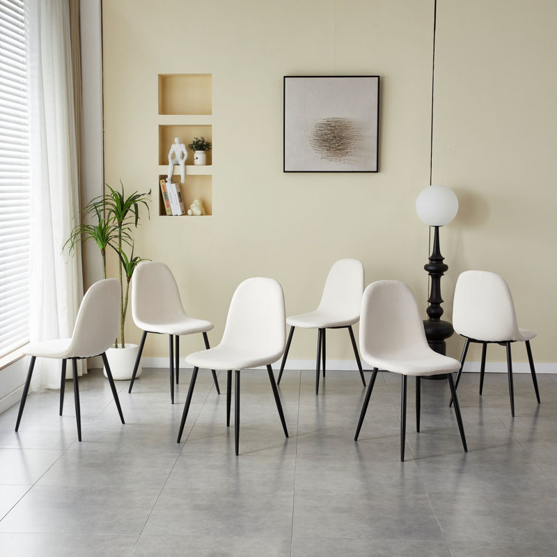 Chaise d'appoint Nikyra, Blanc