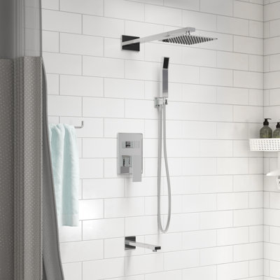 Aqua Piazza Complete Shower System with Rough in-Valve