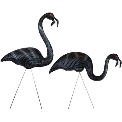Flamants de Halloween ou ornements de pelouse et de jardin PMU Halloween - Décoration parfaite pour la maison, la cour ou la pelouse d'Halloween