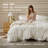 Bedsure 100% Washed Cotton Duvet Cover Twin Set - Minimalist Cotton Beding Set For All Season（set of 3）-125402756-125402788
