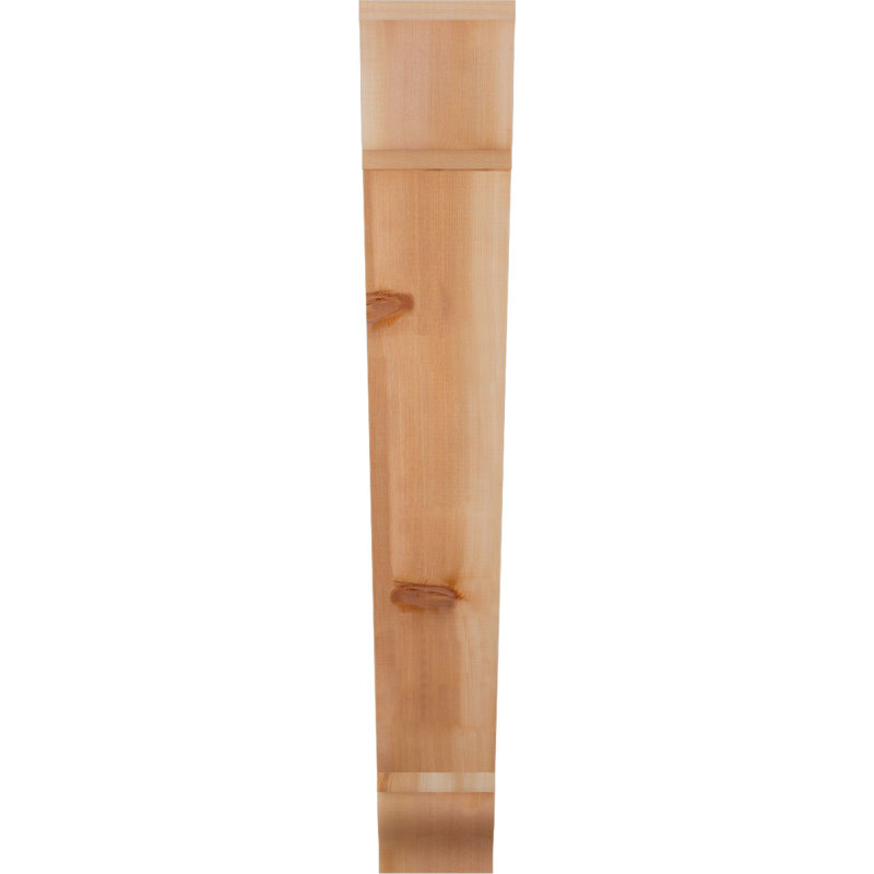 Traditional Traditional Bracket, Western Red Cedar (Rough Sawn), 40" H x 6" W x 40" D