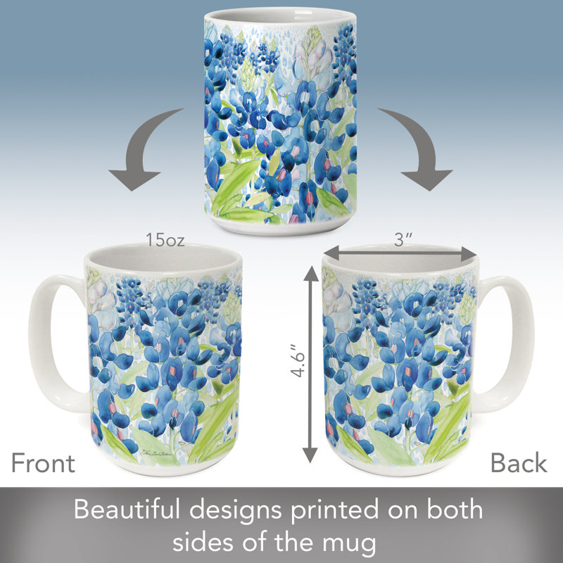 Bluebonnets 15 oz. Decorative Ceramic Mug