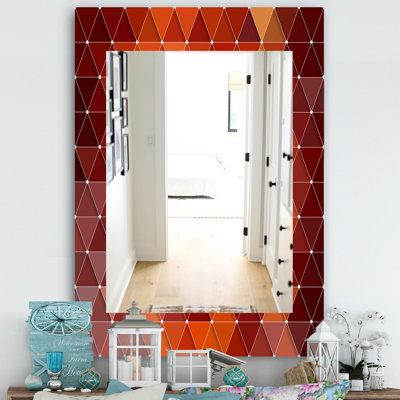 Miroir mural 17 colourfields triangulaire