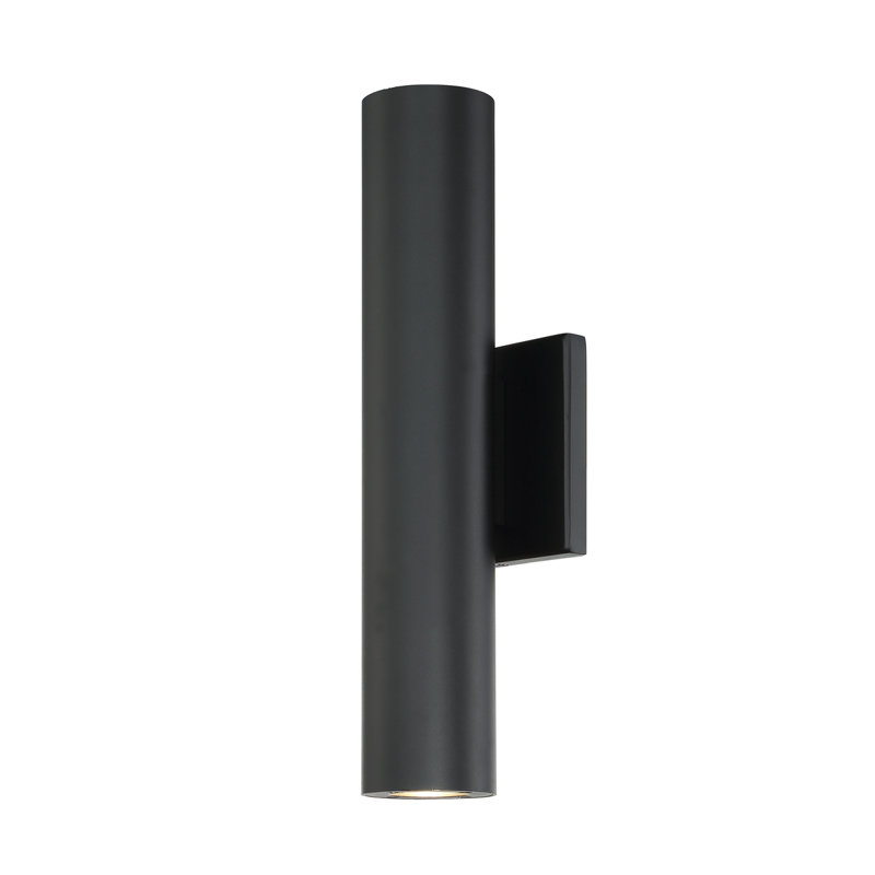 Caliber LED Outdoor Armed Sconce, Black
