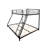 Twin Over Full Bunk Bed With Steel, Guardrails And Center Supporting Structure Noise - Reduced Metal Frame, Built In Comfortable Bottom