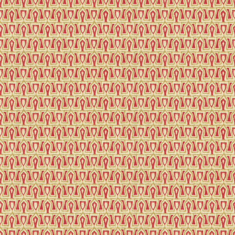 Garden Passage Fabric, Cerise