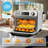 HYSapientia 26QT Stainless Steel Air Fryer Oven 10-In-1 Toaster Oven With Rotisserie
