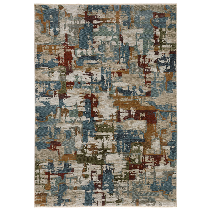 Tahli Abstract Indoor Rug, Rectangle 9'10" x 12'10"