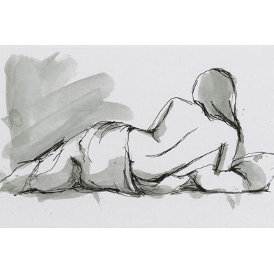 Draped Nude II by Ethan Harper - Wrapped Canvas Painting
