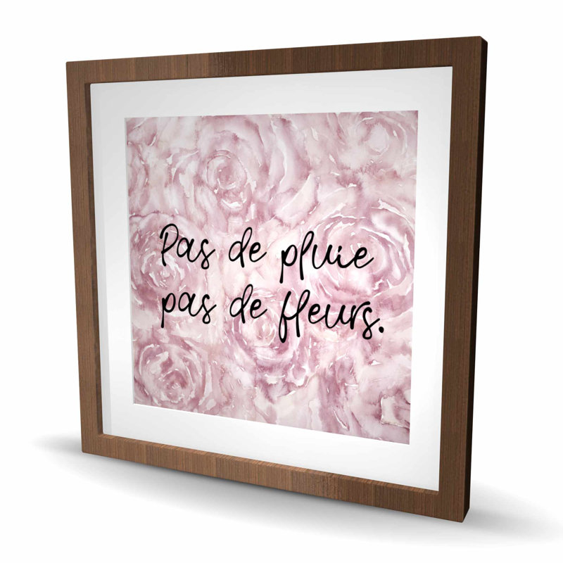 Pas de pluie pas de fleurs