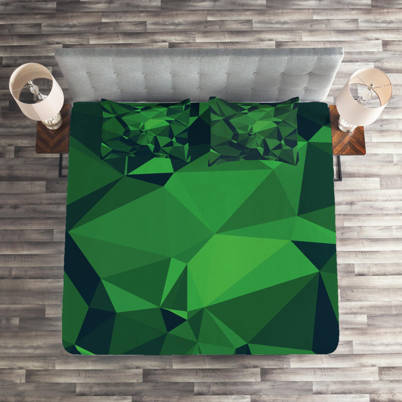 Rustic Polyester Geometric Shapes Coverlet
